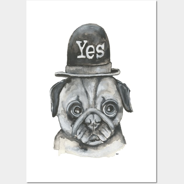 Yes Dog Wall Art by msmart